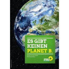 Buntes Plakatfoto Blauer Planet Erde aus dem All gesehen